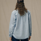 W's Denim Work Shirt (Light Indigo)