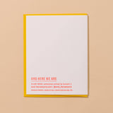 Happy Birthday Hottie Letterpress Card