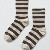 Wide Wally Socks (Wide Grey/Stripe)
