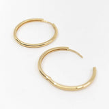 Large Hoop Earrings in Gold