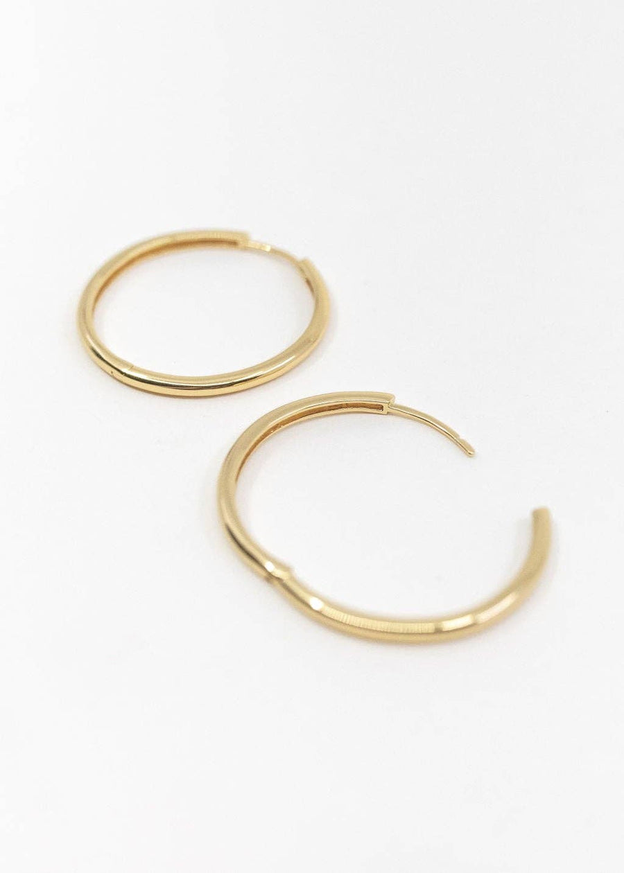 Large Hoop Earrings in Gold