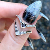 Apex Ring (White/Stainless Steel)