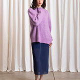 Oversized Mohair Pullover (Lilac)