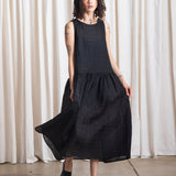 Drop Waist Tank Dress (Black)