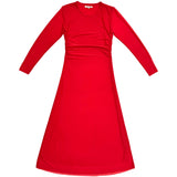 Fitted Long Sleeve Dress (Red)