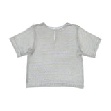 Metallic Woven T-Shirt (Silver)