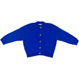 Merino Crewneck Cardigan (Cobalt)