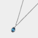 Ami Necklace (Sky / Sterling Silver)
