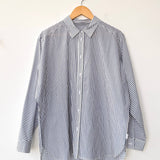 Light Weight Owen Shirt  (Denim Stripe on White)