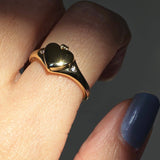 Heart Locket Ring (Gold / 6)