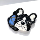 Hand-painted Frenchie Dog Compact Mirror | Eco-Friendly