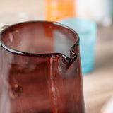 Handblown Glass Pitcher (Tamarind)