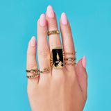 Vega Ring (18K Gold Plated Stainless Steel)