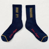 Preppy Socks (Navy / Gold)