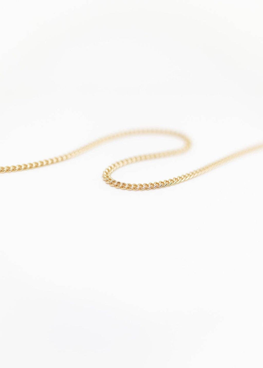 Chunky Curb Chain Necklace in Gold