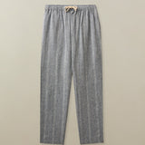 Bali Drawstring Pant in Linen Jacquard