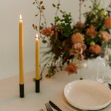100% Beeswax Dipped Taper Candles | All Natural, Handmade (Burgundy / Standard 10" Long)