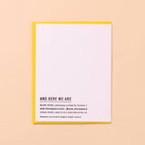 Waffle Lot Letterpress Love Card Food Sweets Valentine