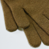 Ribbed Cashmere Wool Knitted Glove (Brown)
