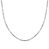 Axis Necklace  (Pastel 14in / 18K Gold Plated Stainless Steel)