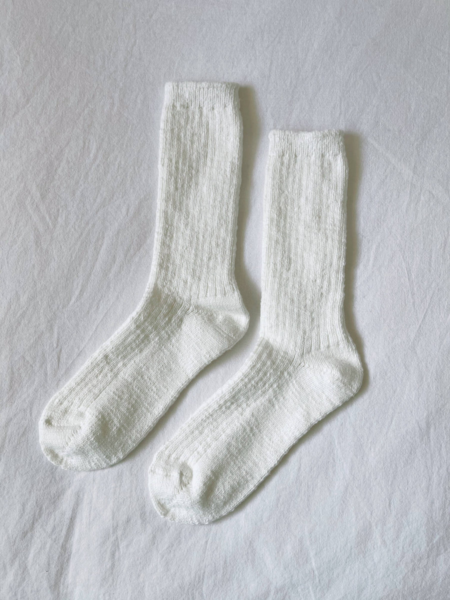 Cottage Socks: Ht. Grey