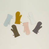 SIMPLE LINEN OVEN MITTS: BLUSH