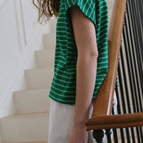 Chérie Tee (Green/White)