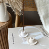 Cowboy Hat Incense Stick Holder | Minimalist Incense Burner: Cream White