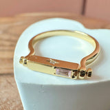 Fidget Bar Ring (Gold / 7)