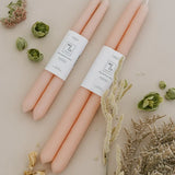 100% Beeswax Dipped Taper Candles | All Natural, Handmade (Bluebell / Standard 10" Long)