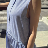 Marianne Dress (Blue Stripe)