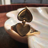 Heart Locket Ring (Gold / 8)
