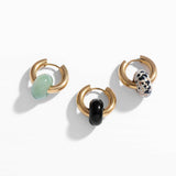 Jupiter Earrings: Green Aventurine