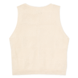 W's Cotton Sweater Vest (Ivory)
