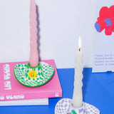 Lilac Cowboy Hat Candle Holder