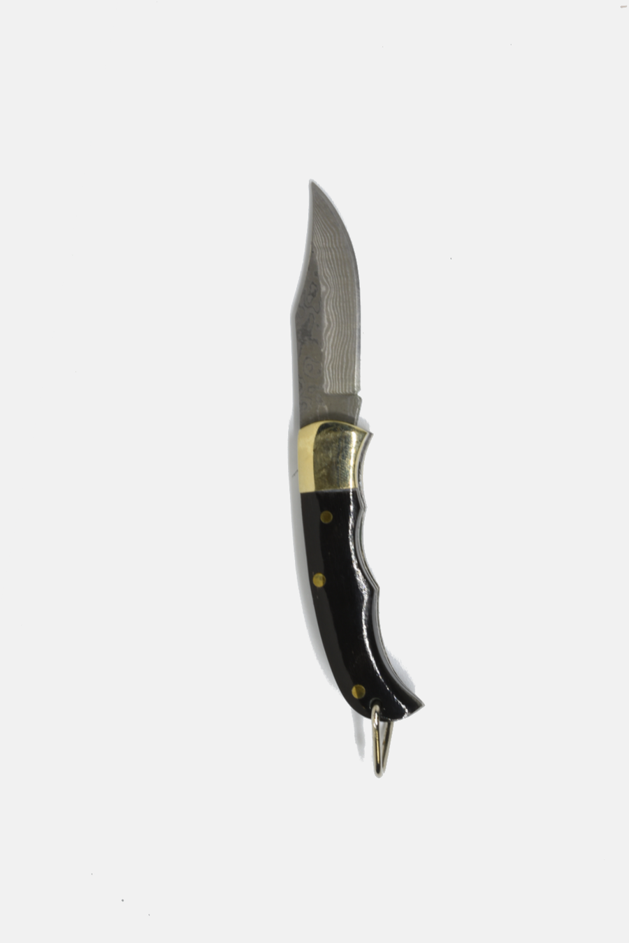 Ox-bone // Ox-horn Inlay Folding Knife (Black Ox-horn)