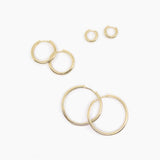 Large Hoop Earrings in Gold