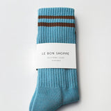 EXTENDED Boyfriend Socks (Powder Blue)