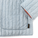 Chambray Quilted Jacket (Light Indigo Chambray)