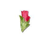 Hand-painted Vintage Tulips Claw Hair Clip | Eco-Friendly: Red