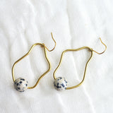 Maude Earring (Dalmatian Jasper)