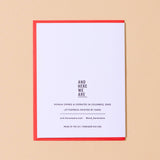 Over the Moon Cupid Valentine's Day Letterpress Greeting Card