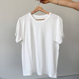 Organic Cotton Vintage Boy Tee (White)