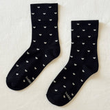 Patterned Sneaker Socks (Polka Dot Blue/Navy)