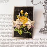 Vintage Silver Chunky Star Earrings