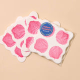 Modern Letterpress Reusable Scalloped Vellum Coasters
