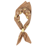 "hope dies last" cotton voile bandana - mocha