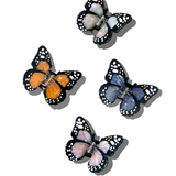 Hand-painted Mini Monarch Claw Hair Clip | Eco-Friendly: Orange
