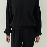 Waffle Core Sweatshirt (True Black)