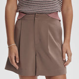 Mariya Easy Pleat Short 4.5 (Deep Taupe)